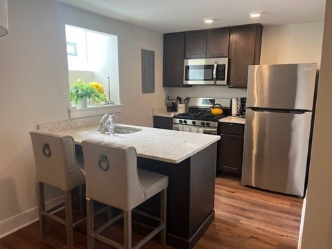 Floor plan for 2 beds, 2 baths